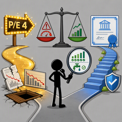 چرا P/E پایین همیشه نشانه ارزندگی سهم نیست؟