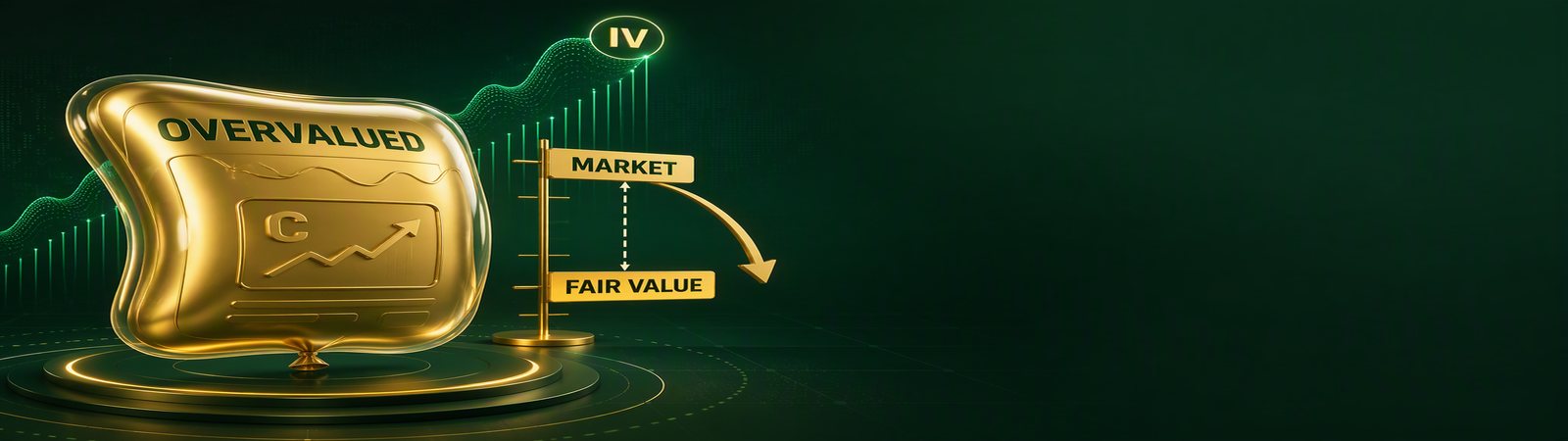 اورولیو Overvaluedدر بازار آپشن چیست؟ بررسی علل و استراتژی‌های معاملاتی